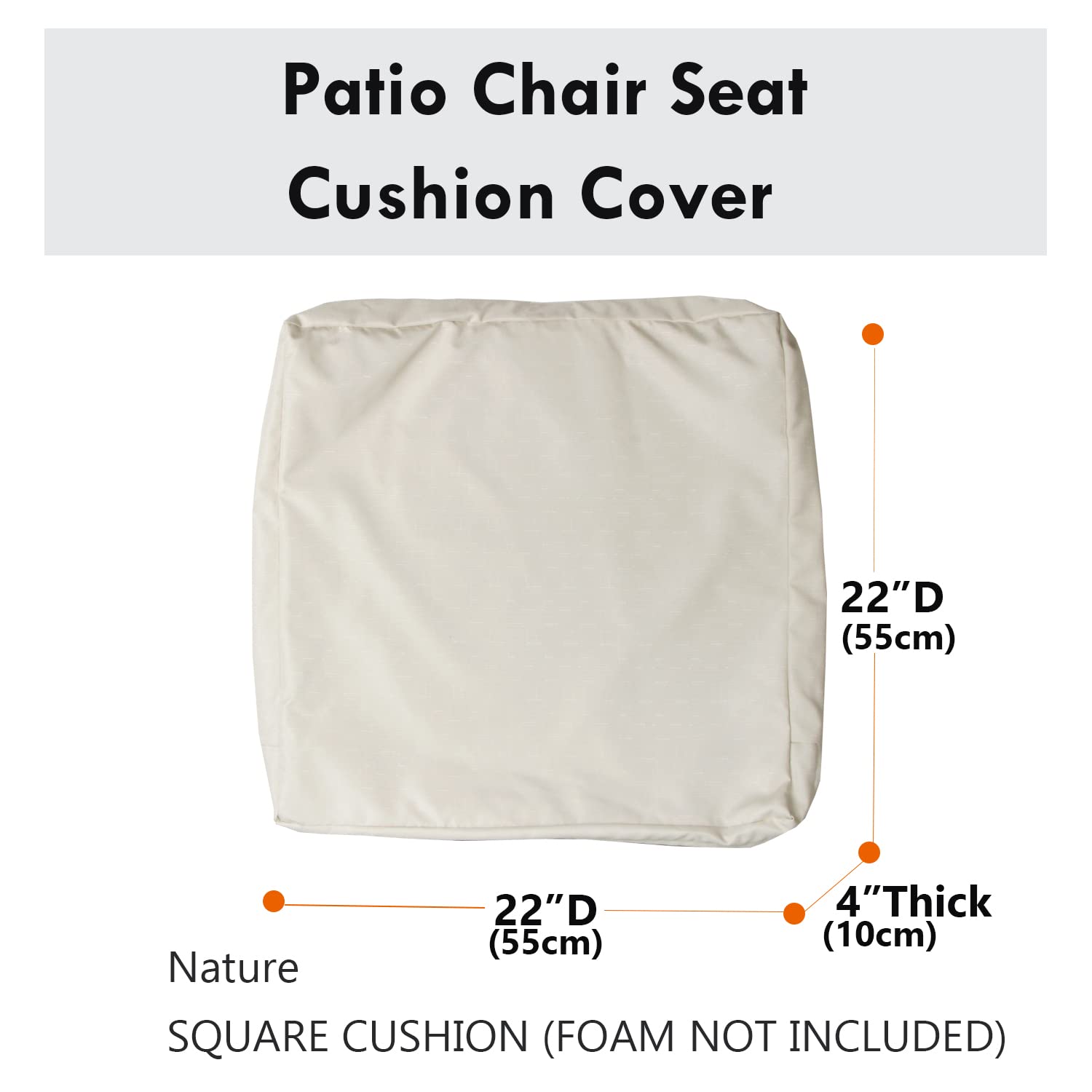 youngseahome slipcover installed on patio chair for weather resistance