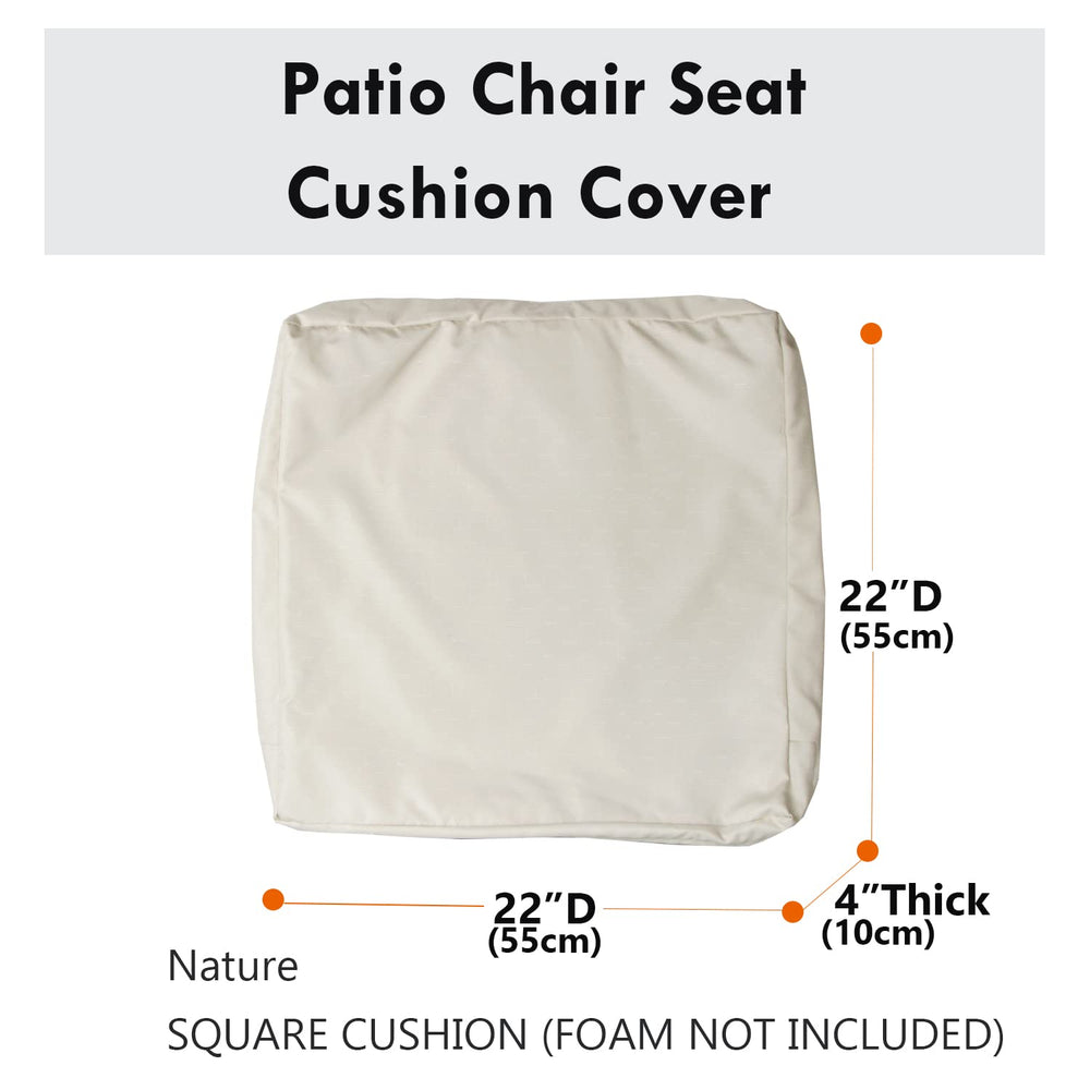 youngseahome slipcover installed on patio chair for weather resistance