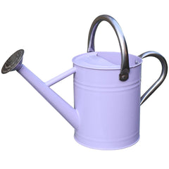 yourjoy purple metal watering can front view showing durable design and stylish color