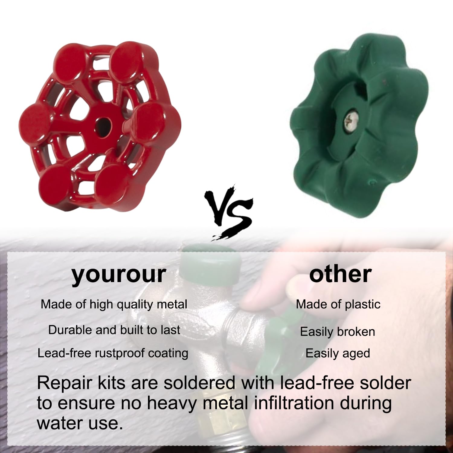 yourour washers and fittings laid out for easy identification and quick repair benefit