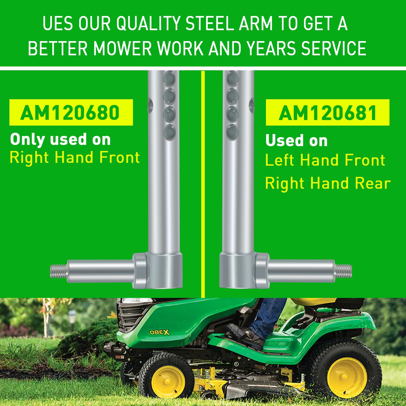 Yoursme arm hole close-up showing 0.345 inch bore for accurate fit
