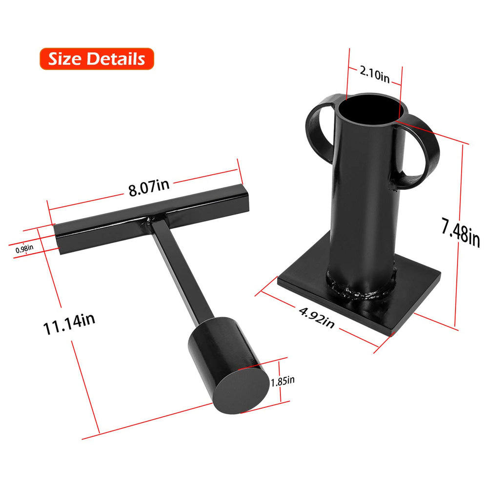 Yoursme close-up of the heavy 4 lb hammer plunger demonstrating impact mass