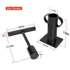 Yoursme close-up of the heavy 4 lb hammer plunger demonstrating impact mass