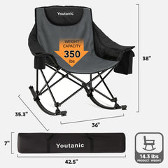 Youtanic close-up of padding and 600D fabric for durable comfort