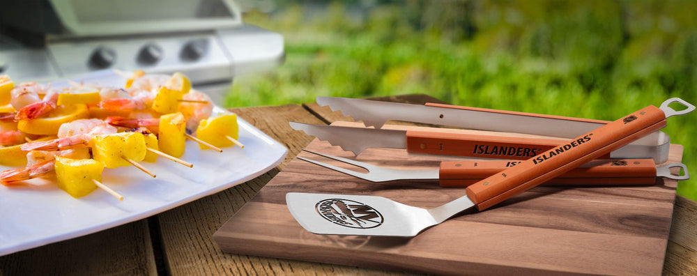 YouTheFan close-up of Sportula laser-cut logo on blade, highlighting durable team accent