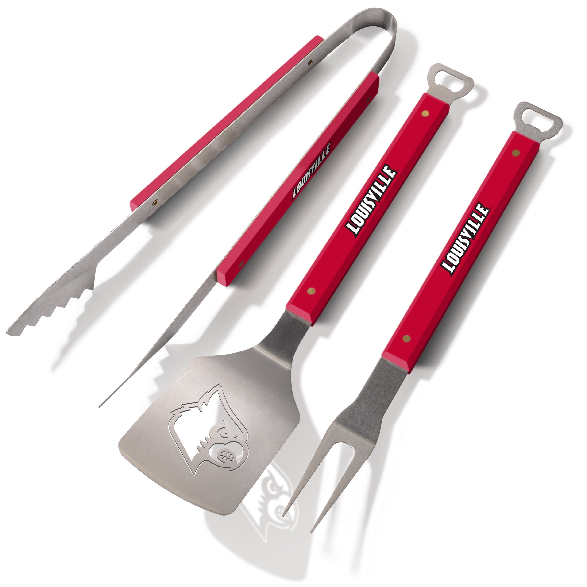 YouTheFan Louisville Cardinals 3-piece set front view showing tools and team branding, durable performance