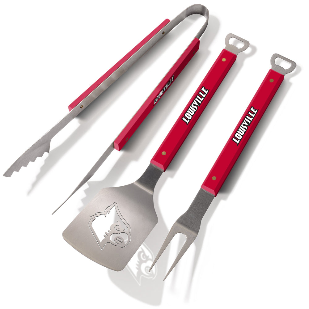 YouTheFan Louisville Cardinals 3-piece set front view showing tools and team branding, durable performance