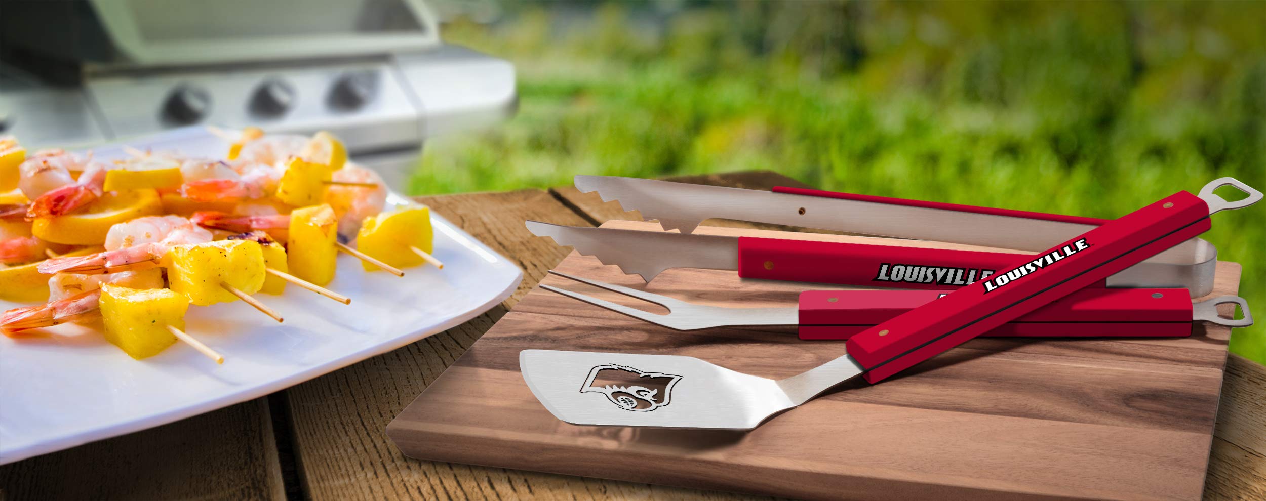YouTheFan Sportula laser-cut logo close-up highlighting precise stainless-steel detail and lightweight control
