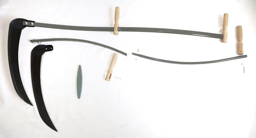 YOUWEIAN scythe with oil cloth and maintenance tools for easy blade care benefit