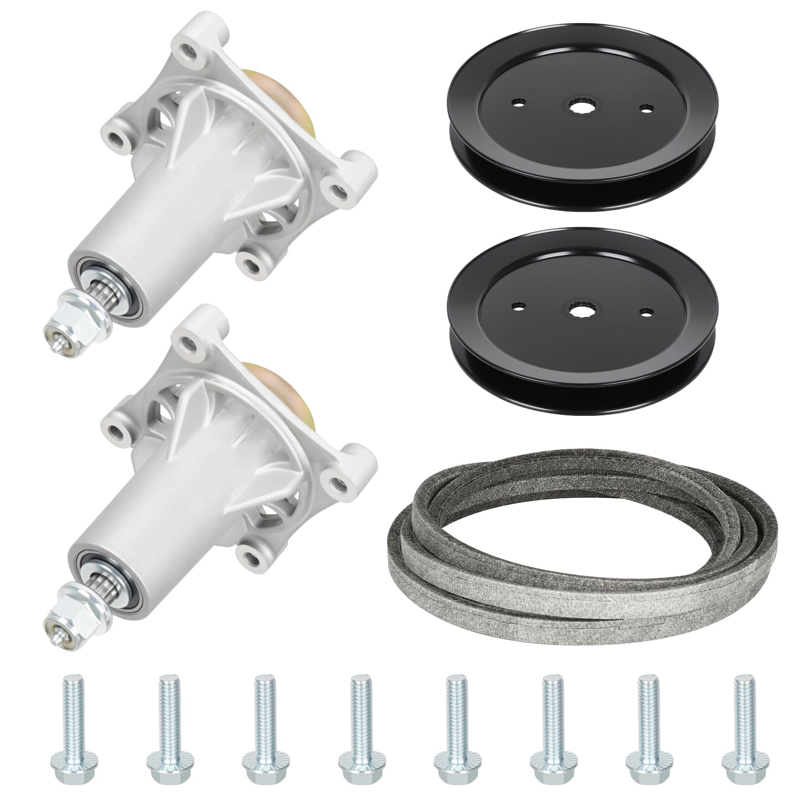 Youxmoto kit front packaging showing included spindles and belt for quick identification and confidence