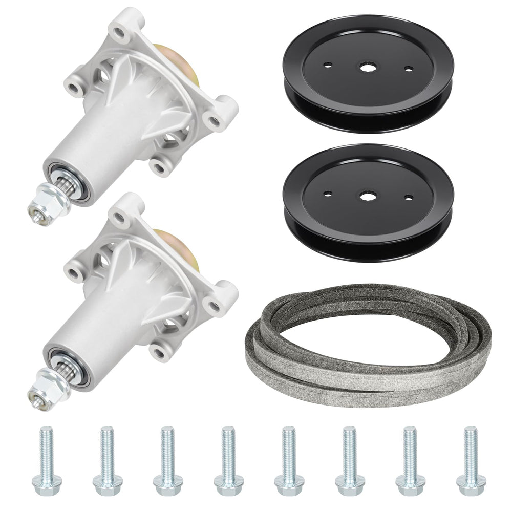 Youxmoto kit front packaging showing included spindles and belt for quick identification and confidence