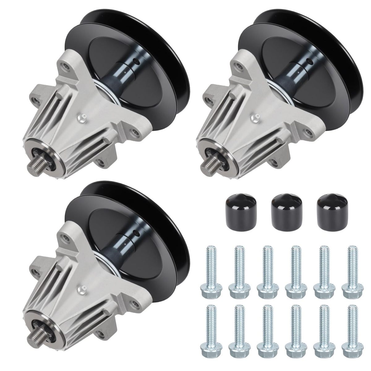 Youxmoto front view of deck spindle assembly showing fit and durability