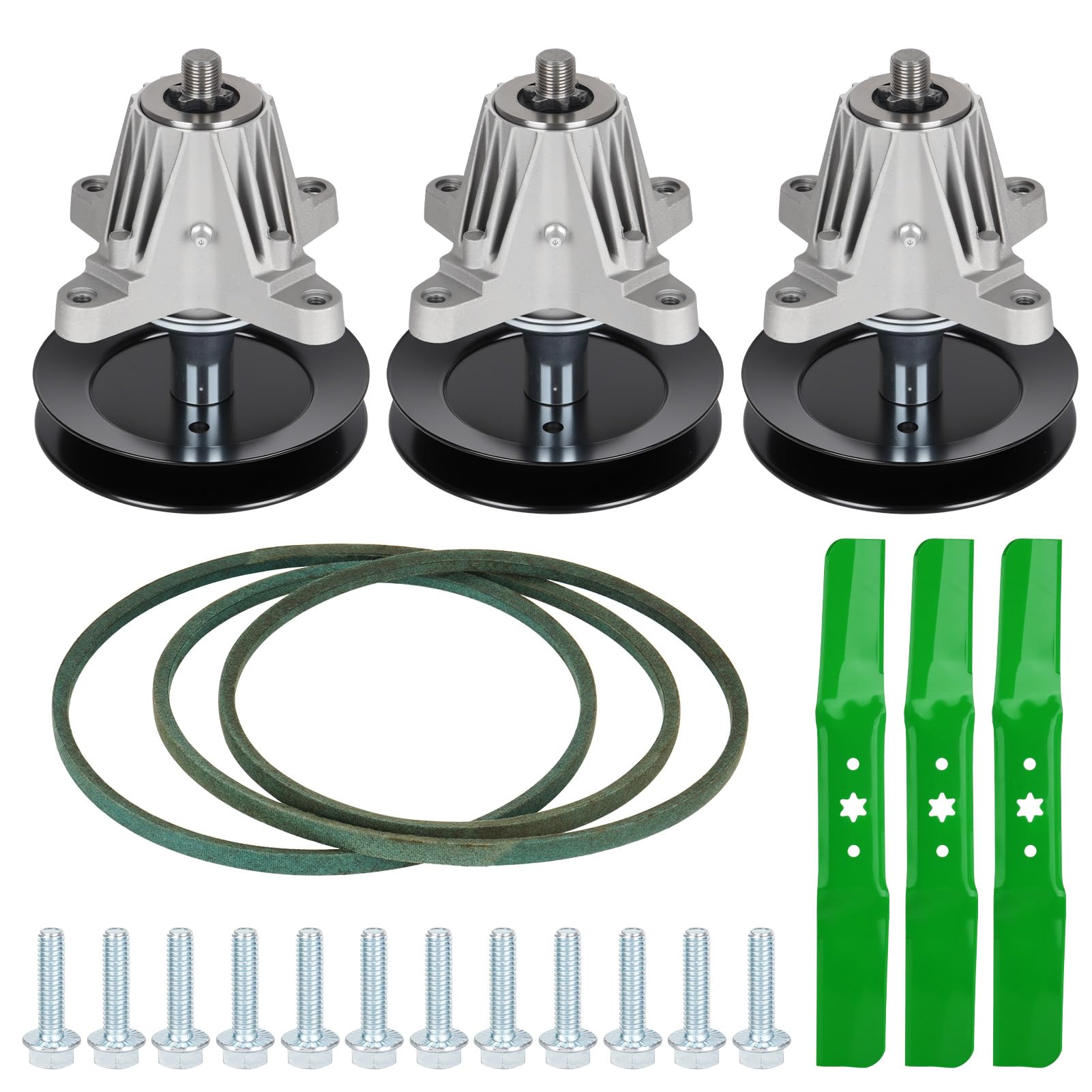 Youxmoto front packaging showing full 54-inch deck rebuild kit and clear contents benefit