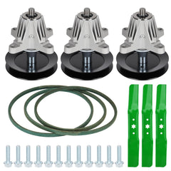 Youxmoto front packaging showing full 54-inch deck rebuild kit and clear contents benefit