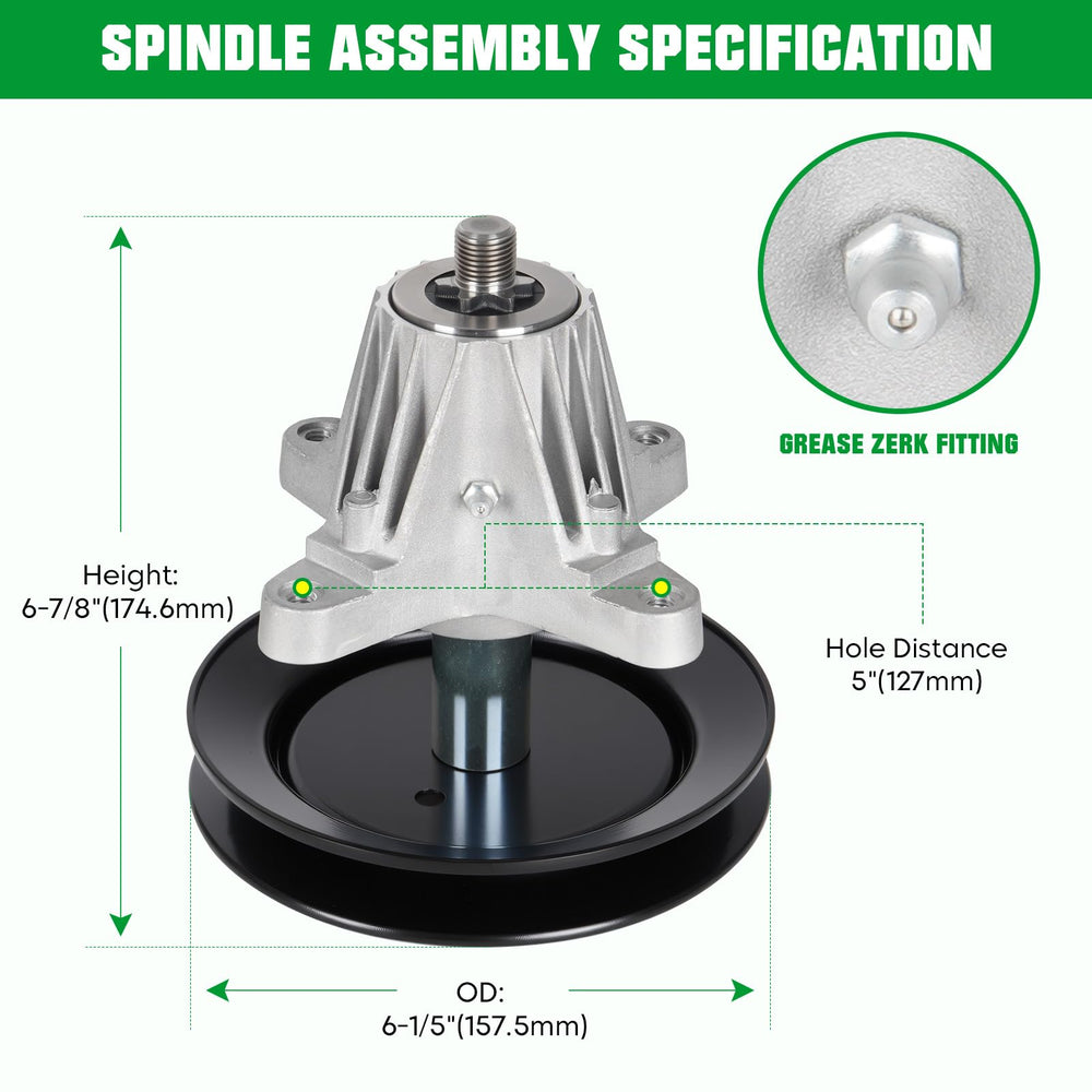 youxmoto spindle assembly close-up showing solid construction for reduced vibration