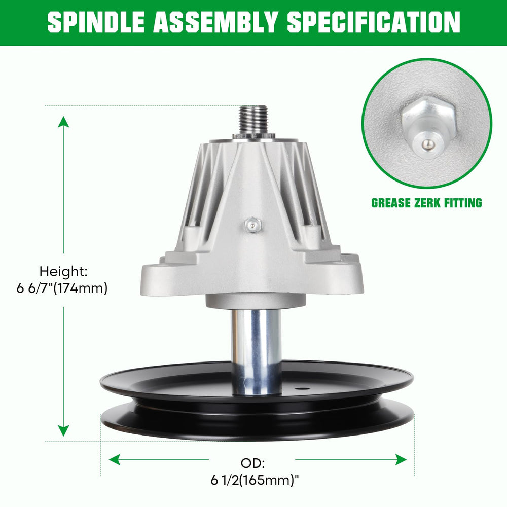 youxmoto close-up of spindle assembly showing bearing seal and durable machined finish benefit