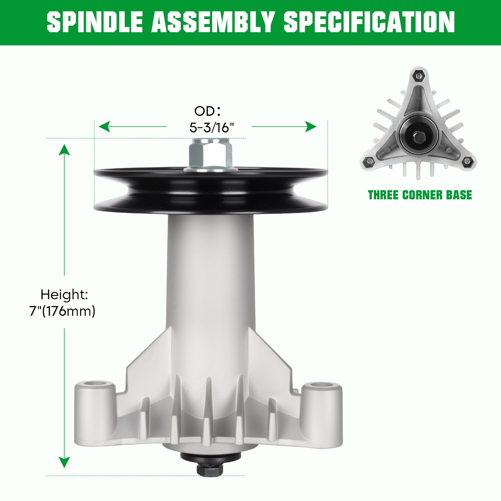 Youxmoto spindle close-up highlighting durable construction and smoother rotation