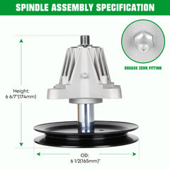 youxmoto close-up of spindle assembly showing bearing seal and durable machined finish benefit