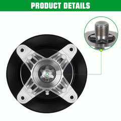 Youxmoto spindle installed on mower deck demonstrating restored blade rotation safety