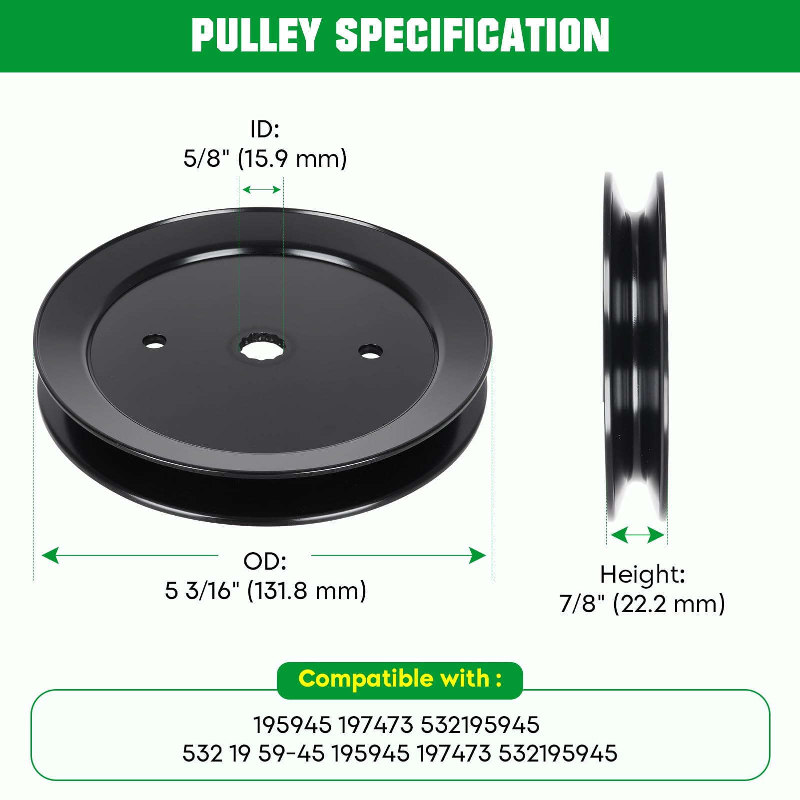 Youxmoto spindle mounting flange detail illustrating bolt pattern for secure deck attachment