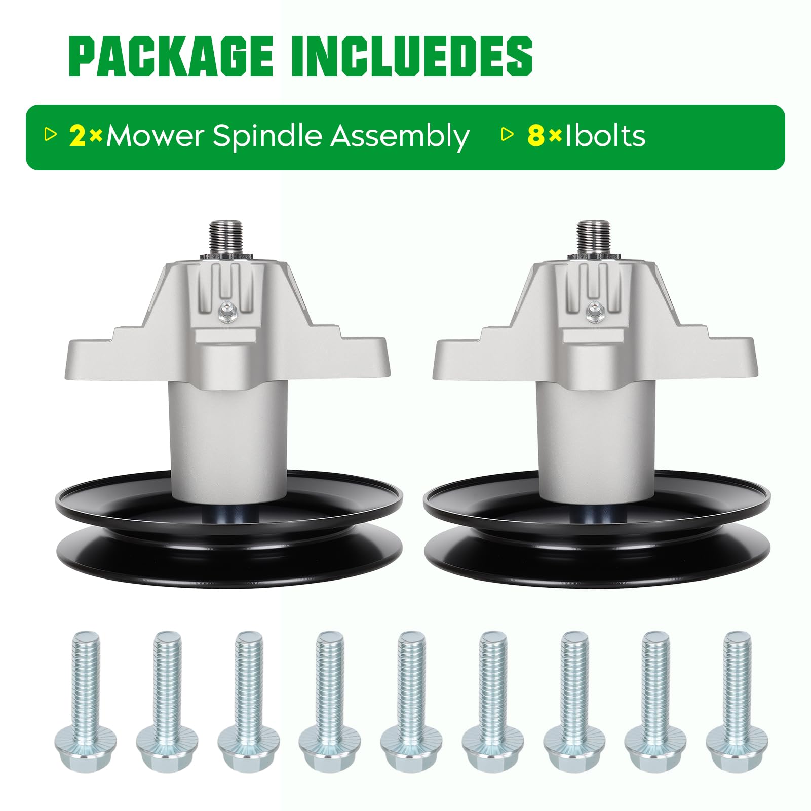 Youxmoto spindle next to ruler showing 156mm height for correct deck spacing