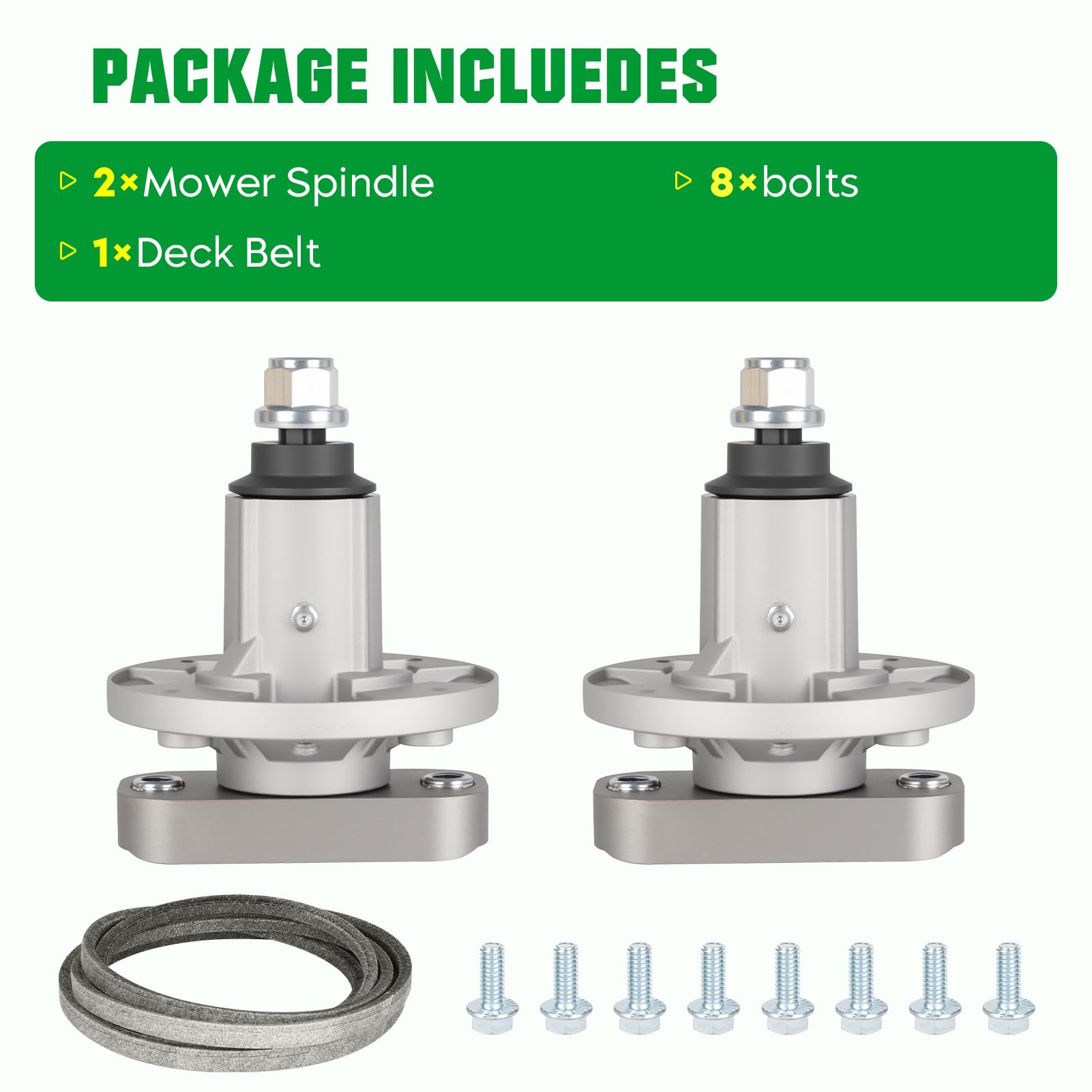 Youxmoto spindle shaft and pulley face highlighting mounting alignment