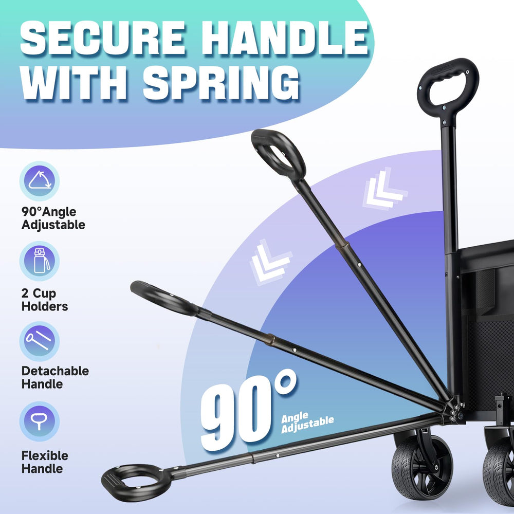 YOVOBUSS brake and 360° swivel assembly for secure stopping and steering