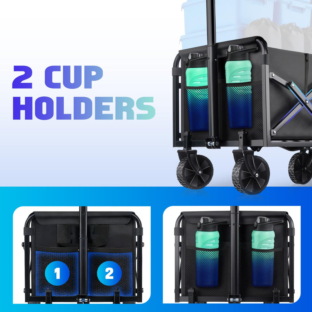 YOVOBUSS internal pull-cord folding action for instant compact storage