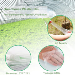 Yowlieu close-up of 6 mil polyethylene texture, tear-resistant strength