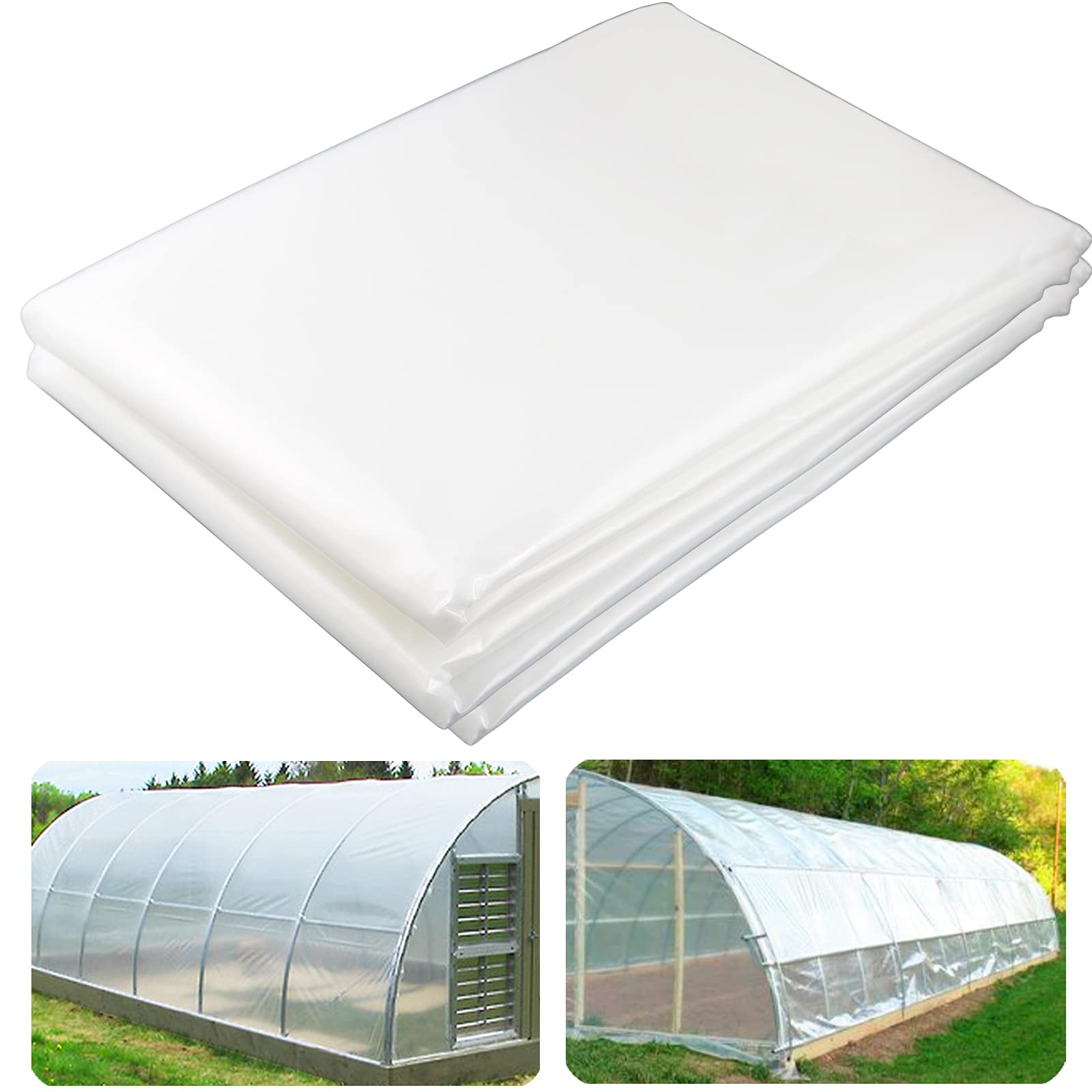 Yowlieu front packaging showing 8x25 clear greenhouse film, durable protection