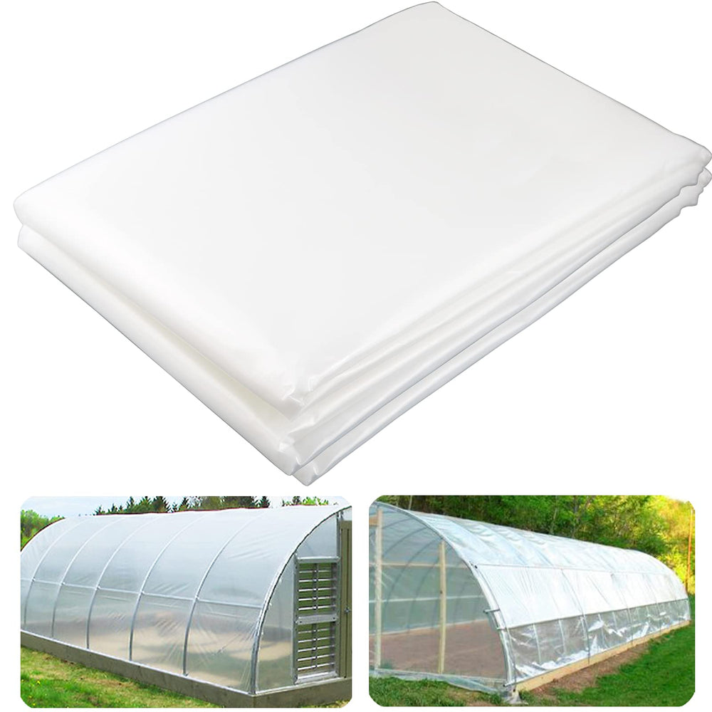 Yowlieu front packaging showing 8x25 clear greenhouse film, durable protection