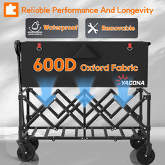 yozoia folded compact in car trunk for convenient transport and storage
