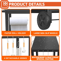 Yozoia rolling wheels and handle for easy mobility and repositioning