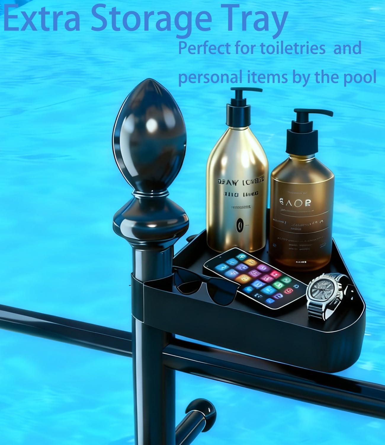 Yozoluck metal bar finish close-up showing waterproof coating and rust resistance