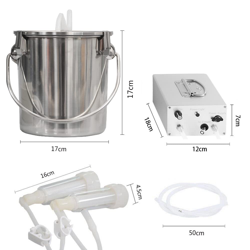 YPSLZY close-up of 304 stainless steel milk bucket highlighting durable, hygienic surface