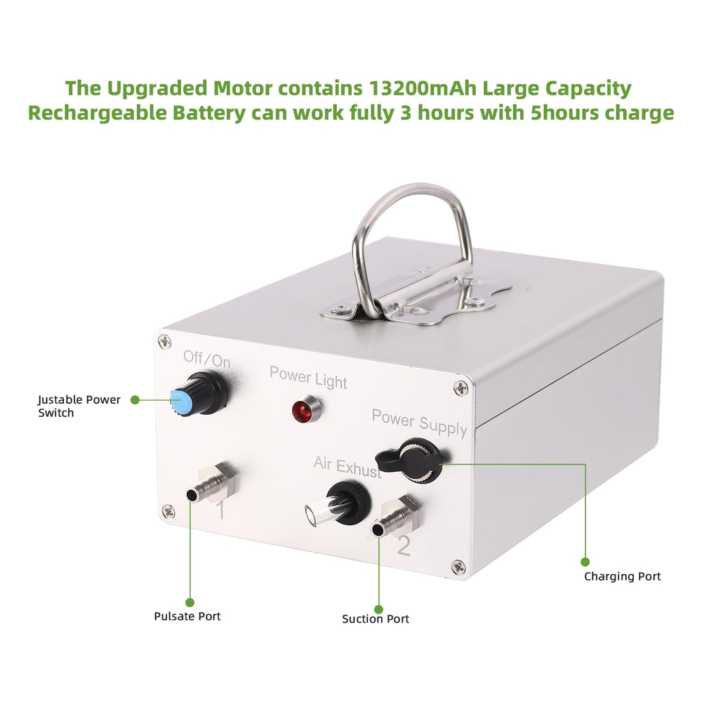 YPSLZY battery and control panel image displaying 13200mAh power and adjustable knob