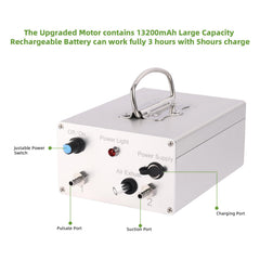 YPSLZY battery and control panel image displaying 13200mAh power and adjustable knob