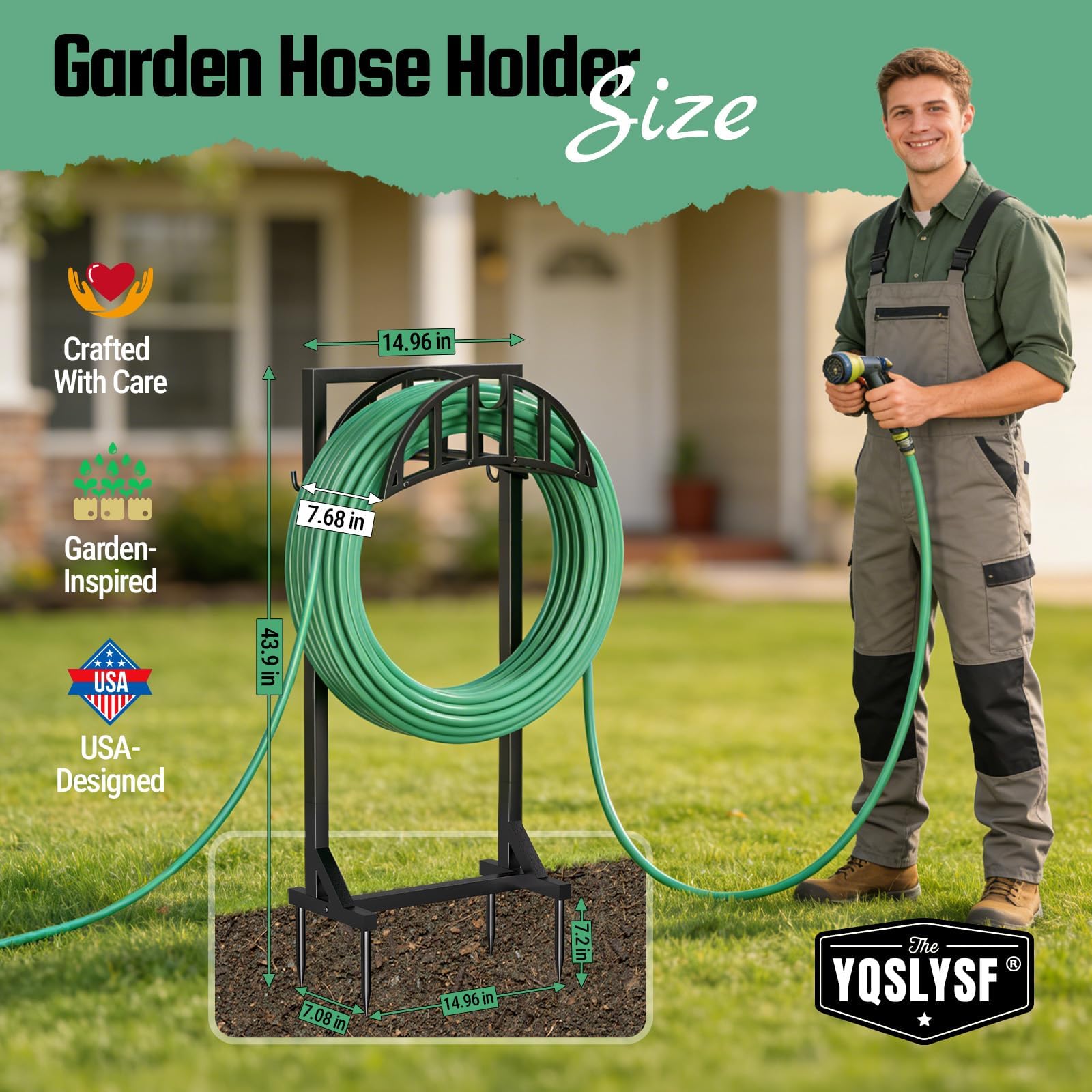 YQSLYSF metal thickness close-up showing durable, bend-resistant frame