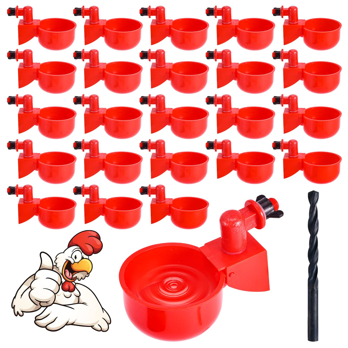 Yrangee front view 24-pack showing many cups and space-saving design benefit