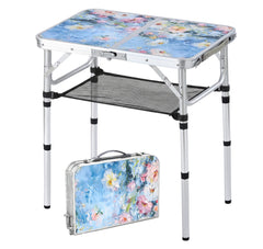 Yriuat front view showing hand-painted top and sturdy frame benefit aesthetic appeal