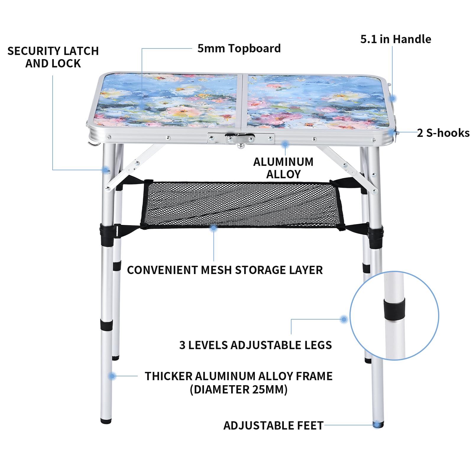 Yriuat demonstrating three height settings to show versatility and user convenience