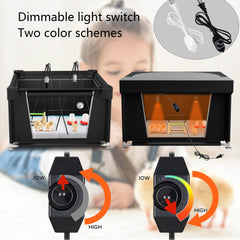 YRKUOEFD heat lamp and dimmer detail for precise temperature control