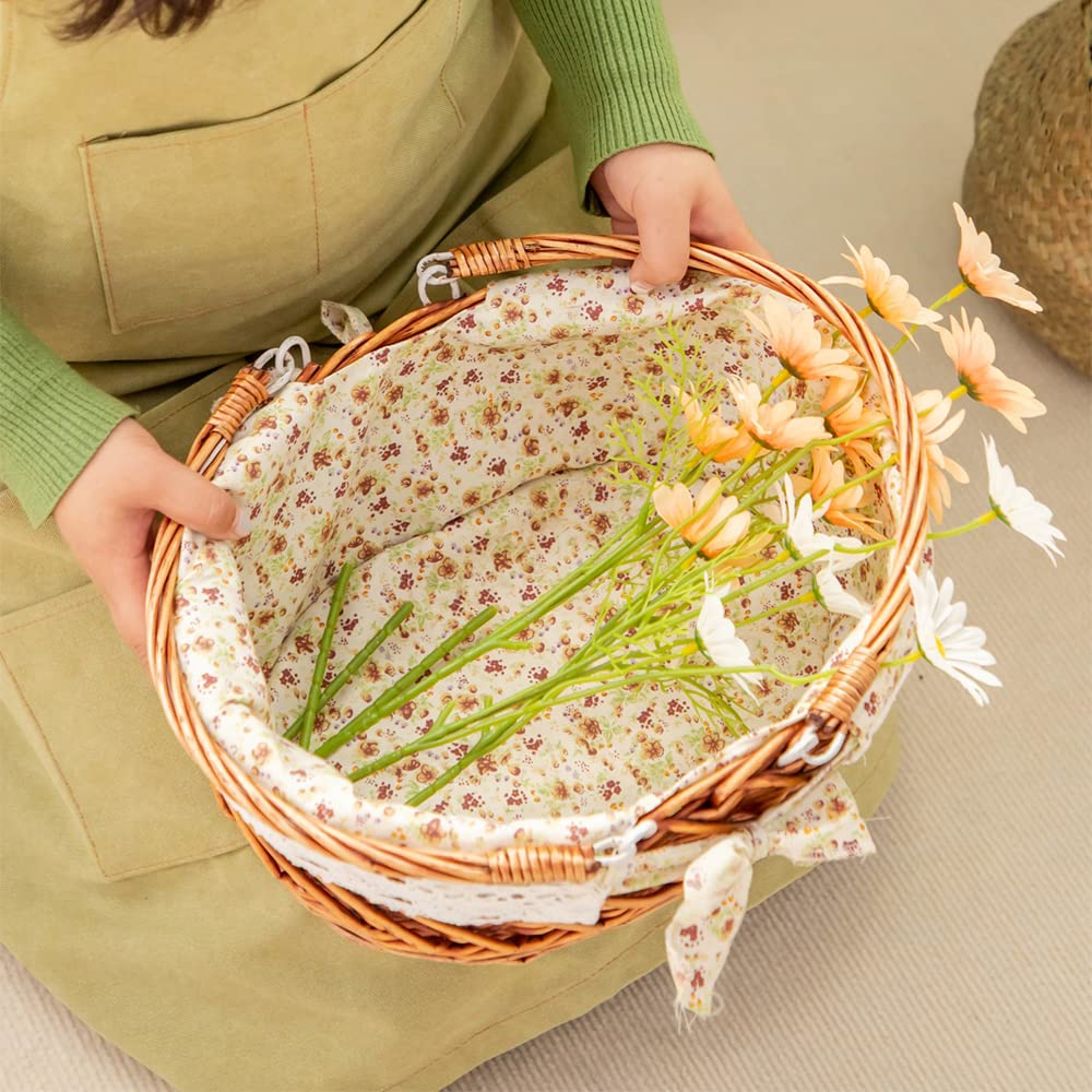YRLSOTGE basket next to ruler showing 13.78 by 11.81 inches scale