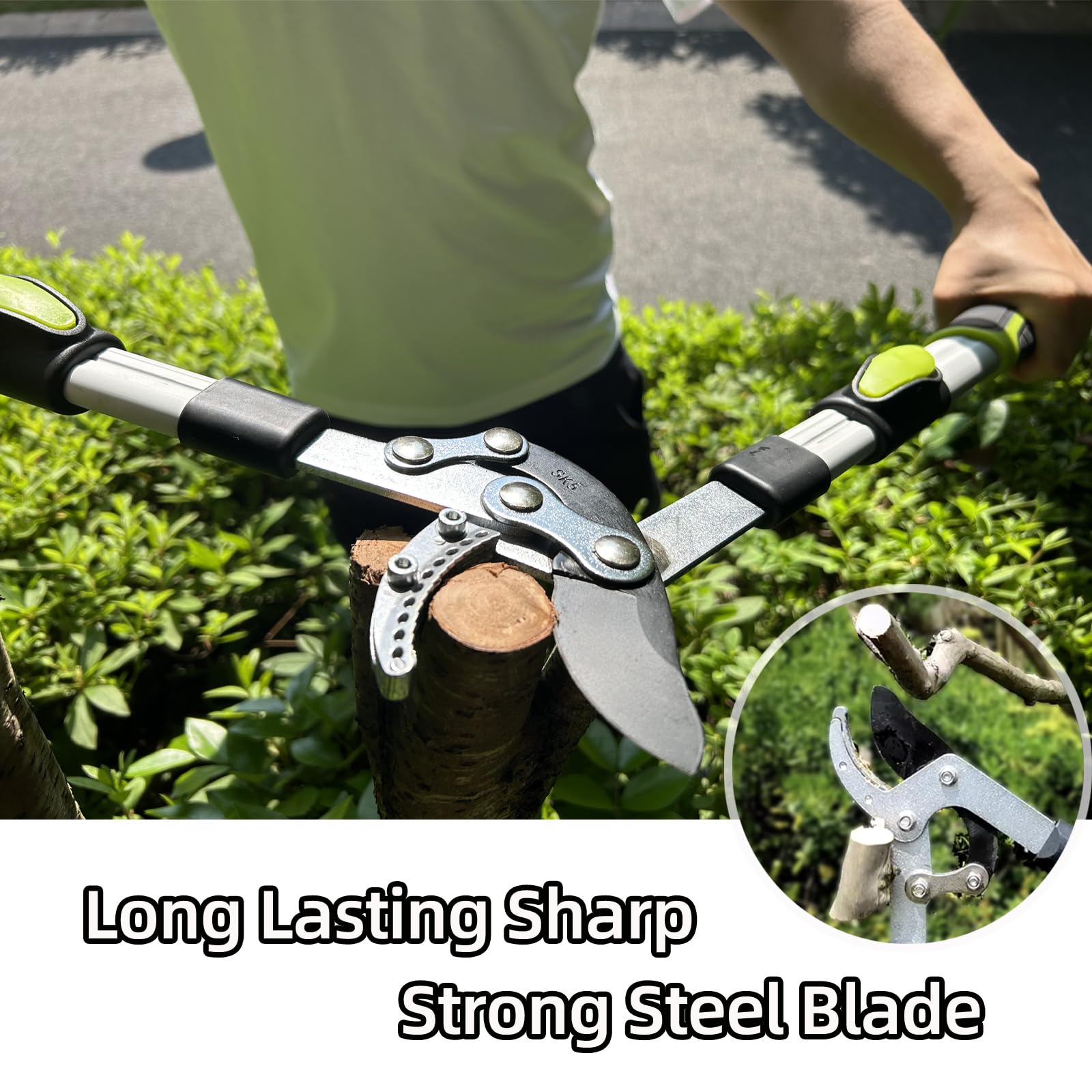 YRTSH cutting a two-inch branch demonstrating easier pruning