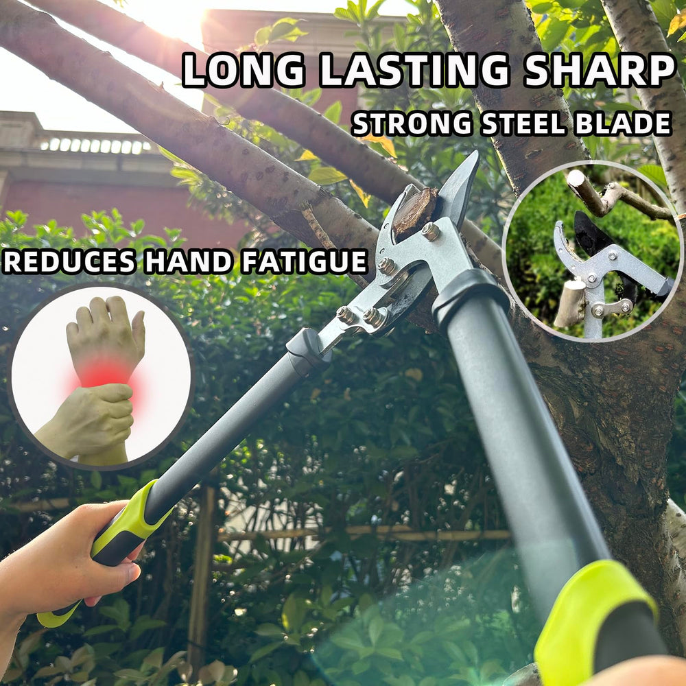 YRTSH 8-inch pruning shear close-up blade for precise snips and clean cuts