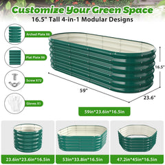 YSEJOMP assembled on patio illustrating space-saving outdoor planting solution