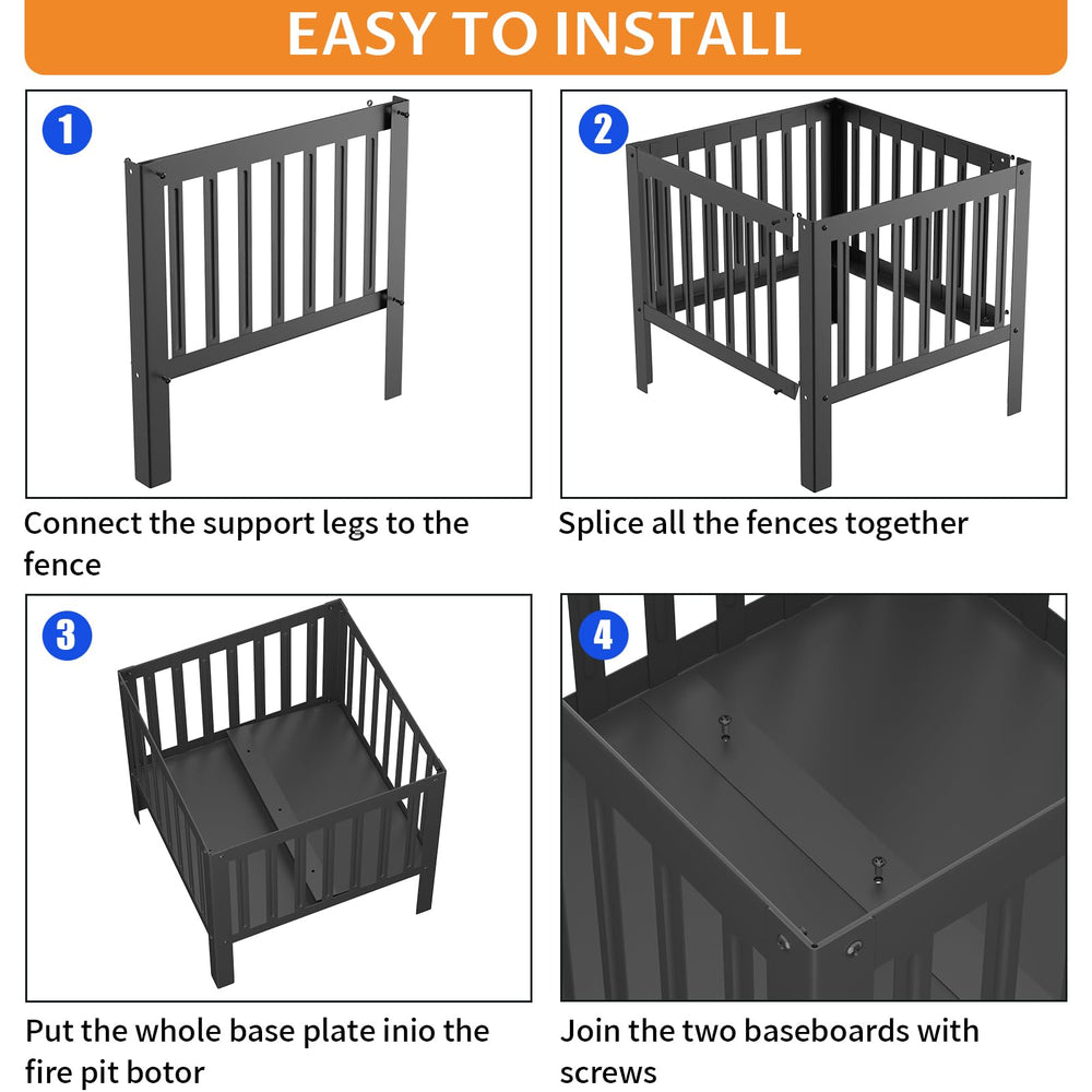 YSEJOMP black finish and top edge detail offering low-maintenance look