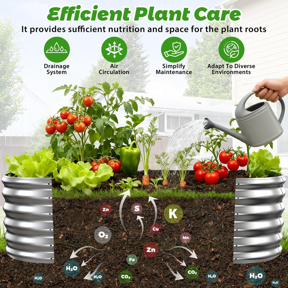 YSEJOMP raised bed planted with vegetables demonstrating productive use benefit