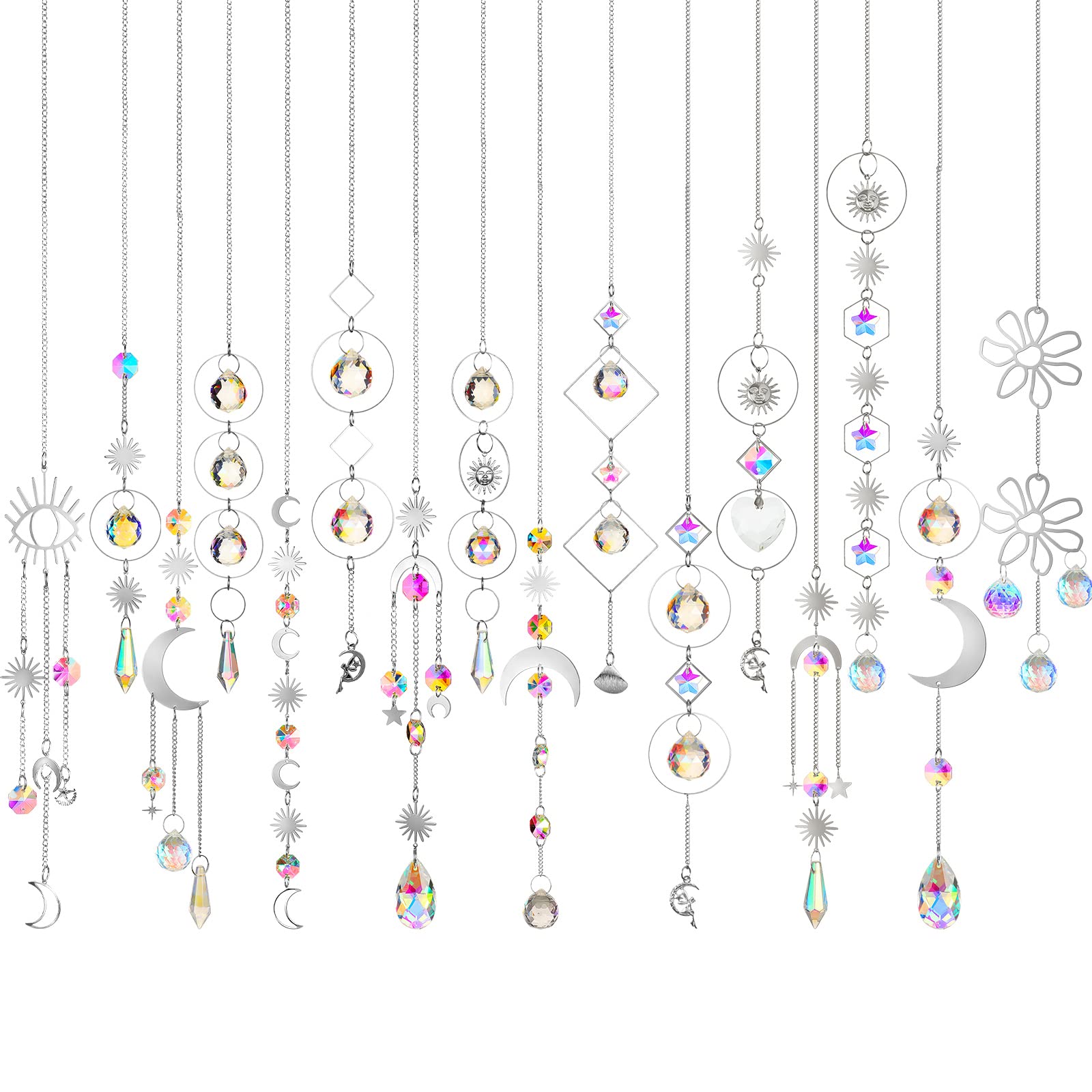 Ysleen front packaging showing 16-piece set and included chains for easy decorating