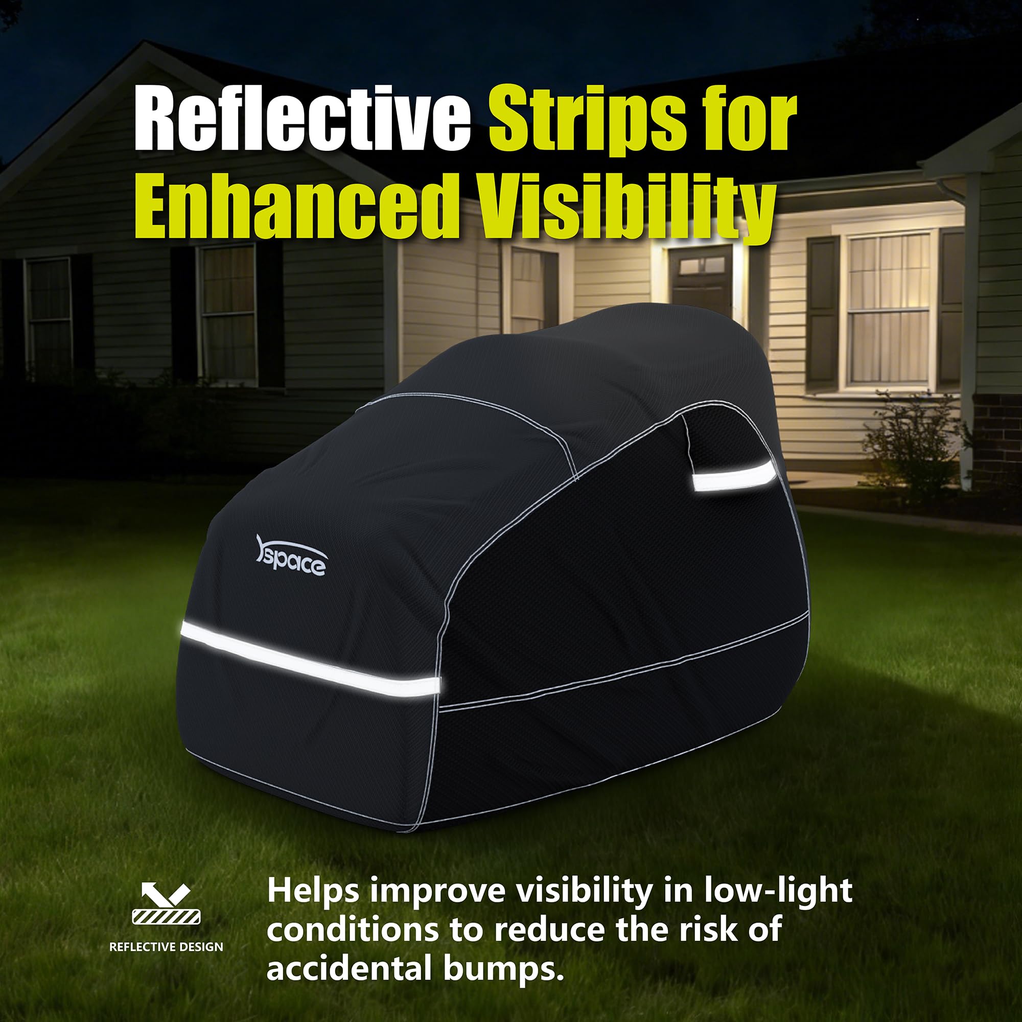 YSPACE elastic hem and buckle detail, windproof fastening benefit